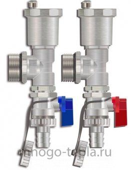 Тройник концевой в сборе для коллекторных групп 1" TIM M306-4 - №1