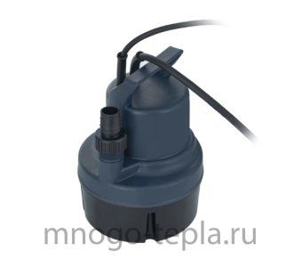 Погружной дренажный насос для воды UNIPUMP SUB 209 P, 250 Вт, размер фракций до 5 мм, напор до 6 м, с поплавком - №1