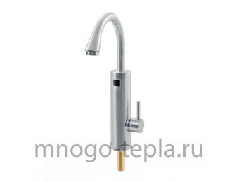 Смеситель водонагреватель проточный UNIPUMP BEF-003N, 3000 Вт, с индикатором нагрева, из нержавеющей стали - №1